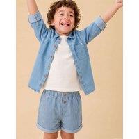 MORI Denim Shirt (3 Months-4 Years) Blue Denim