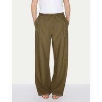 Jigsaw Tailored Drawstring Trousers Green