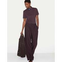 Jigsaw Tailored Drawstring Trousers Purple