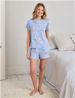 Animal Print Shortie Set