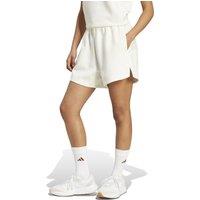 Adidas Soft Lux High Waisted Shorts White