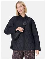 Sweaty Betty On The Move Lightweight Quilted Jacket Brown