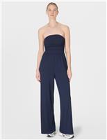 Modal Rich Bandeau Wide Leg Jumpsuit
