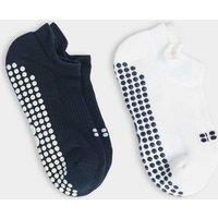 Sweaty Betty 2 Pack Cotton Rich Reformer Gripper Socks Blue Mix