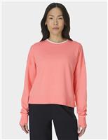 Sweaty Betty After Class Modal Blend Relaxed Crop Sweatshirt Pink