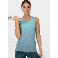 Sweaty Betty Athlete Seamless Workout Vest Top Teal Mix