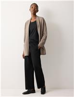 Jigsaw High Waisted Belted Barrel Jeans Black