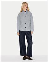 Suede Textured Collared Shirt