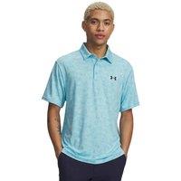 Under Armour Playoff 3.0 Printed Polo Shirt Blue Mix