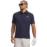 Under Armour Playoff 3.0 Printed Polo Shirt Light Blue Mix