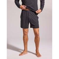 David Gandy Wellwear Premium Cotton Modal Pyjama Shorts Charcoal