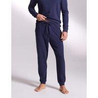 David Gandy Wellwear Luxury Lyocell Rich Cuffed Lounge Pants Navy