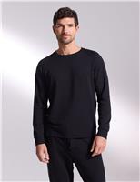 David Gandy Wellwear Luxury Lyocell Rich Lounge Top Navy