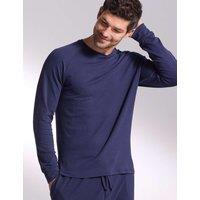 David Gandy Wellwear Luxury Lyocell Rich Lounge Top Navy