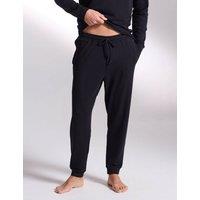 David Gandy Wellwear Luxury Lyocell Rich Cuffed Lounge Pants Black
