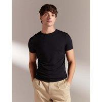 David Gandy Wellwear Ultimate Cotton Modal Crew Neck T-Shirt Black
