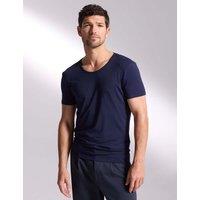David Gandy Wellwear Ultimate Cotton Modal Scoop Neck T-Shirt Navy
