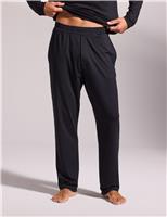 David Gandy Wellwear Premium Cotton Modal Pyjama Bottoms Black