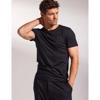 David Gandy Wellwear Premium Cotton Modal Crew Neck Pyjama Tee Black