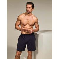 David Gandy Wellwear Cotton Modal Stretch Sleep Shorts Navy