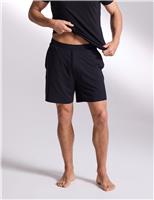 David Gandy Wellwear Premium Cotton Modal Pyjama Shorts Navy