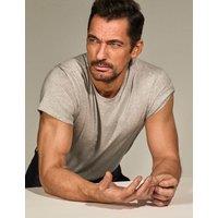 David Gandy Wellwear Pure Cotton Crew Neck T-Shirt Grey Marl
