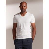 David Gandy Wellwear Ultimate Cotton Modal V-Neck T-Shirt White