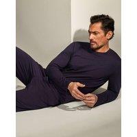 David Gandy Wellwear Premium Cotton Modal Pyjama Tee Navy