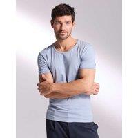 David Gandy Wellwear Ultimate Cotton Modal Scoop Neck T-Shirt Light Blue