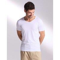David Gandy Wellwear Ultimate Cotton Modal Scoop Neck T-Shirt White