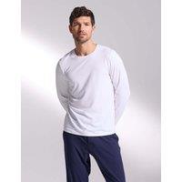 David Gandy Wellwear Premium Cotton Modal Pyjama Tee White