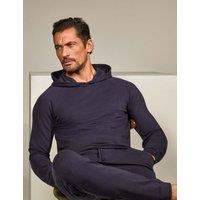 David Gandy Wellwear Luxury Lyocell Rich Hoodie Navy