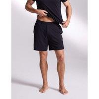 David Gandy Wellwear Premium Cotton Modal Pyjama Shorts Black