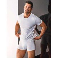 David Gandy Wellwear Premium Cotton Modal Crew Neck Pyjama Tee White