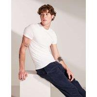 David Gandy Wellwear Ultimate Cotton Modal Crew Neck T-Shirt White