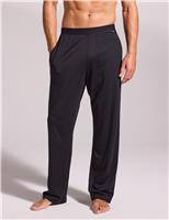 David Gandy Wellwear Cotton Modal Stretch Sleep Pants Black