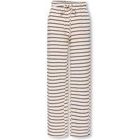 Kids Only Striped Wide Leg Trousers (7-14 Yrs) Beige Mix