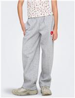 Cotton Rich Heart Embroidery Joggers (8-14 Yrs)