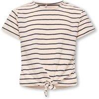 Kids Only Striped Knot Detail Top (7-14 Yrs) Beige Mix