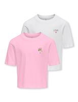 2 Pack Pure Cotton Printed T-Shirts (7-14 Yrs)