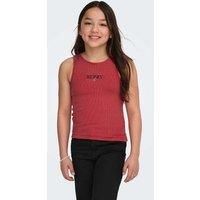 Kids Only Cotton Rich Strawberry Vest (7-14 Yrs) Cherry Red