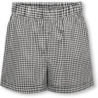 Kids Only Pure Cotton Gingham Shorts (8-14 Yrs) Black Mix