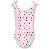 Kids Only Striped Strawberry Knot Detail Swimsuit (7-14 Yrs) Light Pink