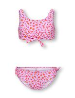 Striped Strawberry Knot Detail Bikini (7-14 Yrs)