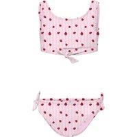 Kids Only Striped Strawberry Knot Detail Bikini (7-14 Yrs) Light Pink Mix