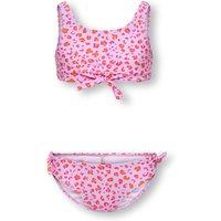 Kids Only Striped Strawberry Knot Detail Bikini (7-14 Yrs) Orange Mix