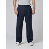 Peregrine Regular Fit Pure Linen Chinos Navy