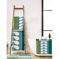 Orla Kiely Pure Cotton Stem Check Towel Green Mix