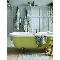 William Morris At Home Michaelmas Daisy Pure Cotton Towel Green Mix