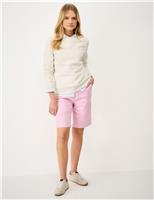 Crew Clothing Cotton Rich Speckled Sweatshirt White